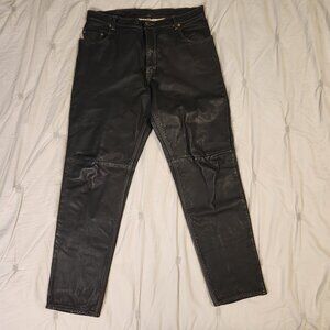Skott's Wash 2 Wear Machine Washable Black Leather Pants